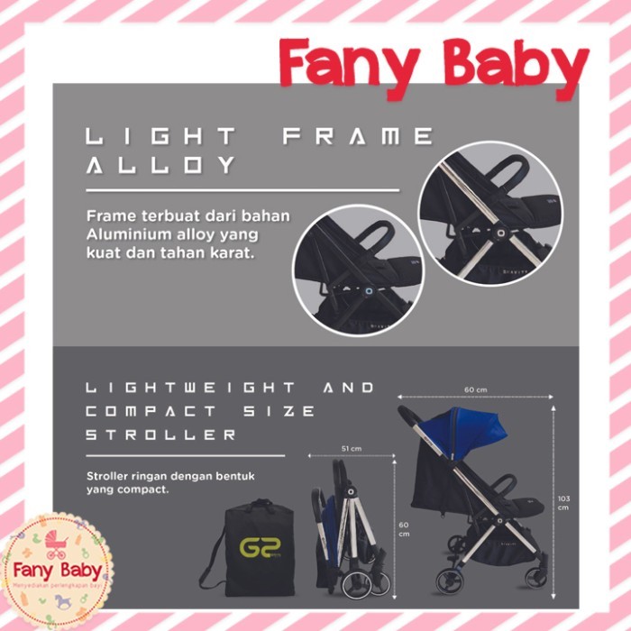 Populer Gea Baby Oryn Gravity G2 Stroller
