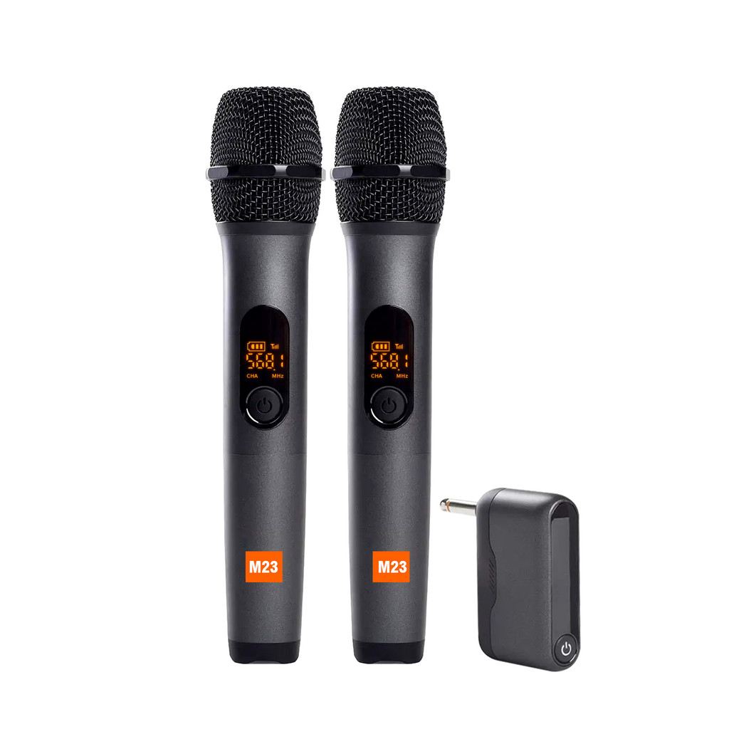 RIJO Wireless Microphone M23 UHF Recording Universal Karaoke Mic With Rechargeable Lithium Battery R