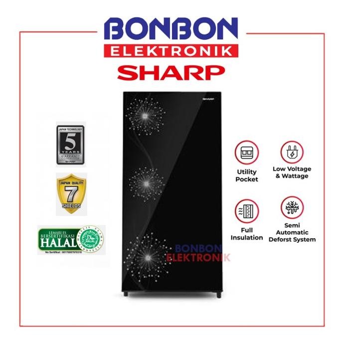 Grosir Sharp Kulkas 1 Pintu Double Freezer Sj-X197W-Dw / Sjx 197 Wdw / Sjx197