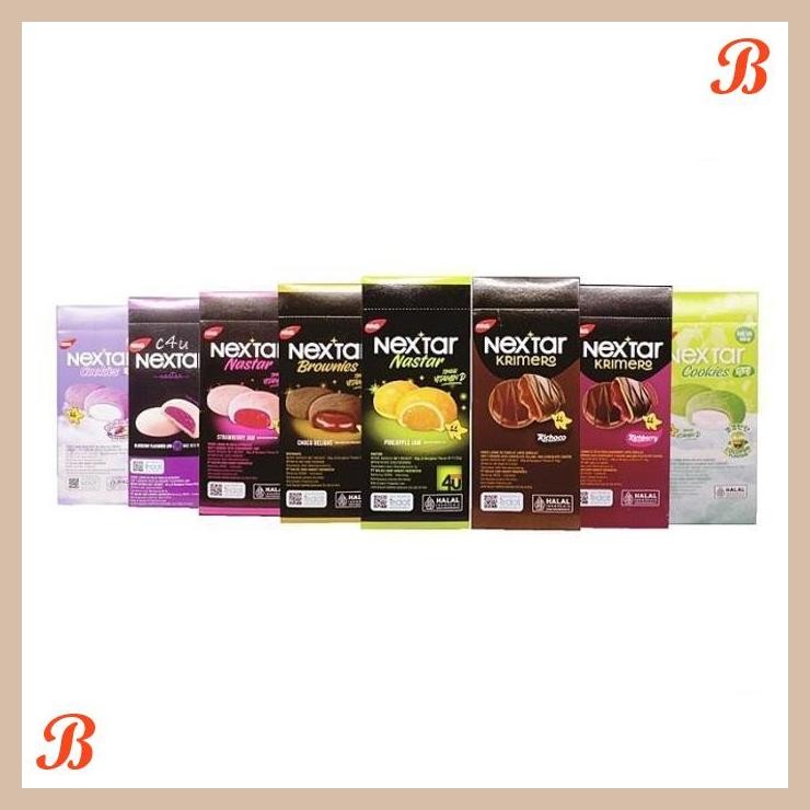 

| NS | NABATI NEXTAR COOKIES - KRIMERO / BROWNIES / NASTAR - BOX ISI 8 PCS