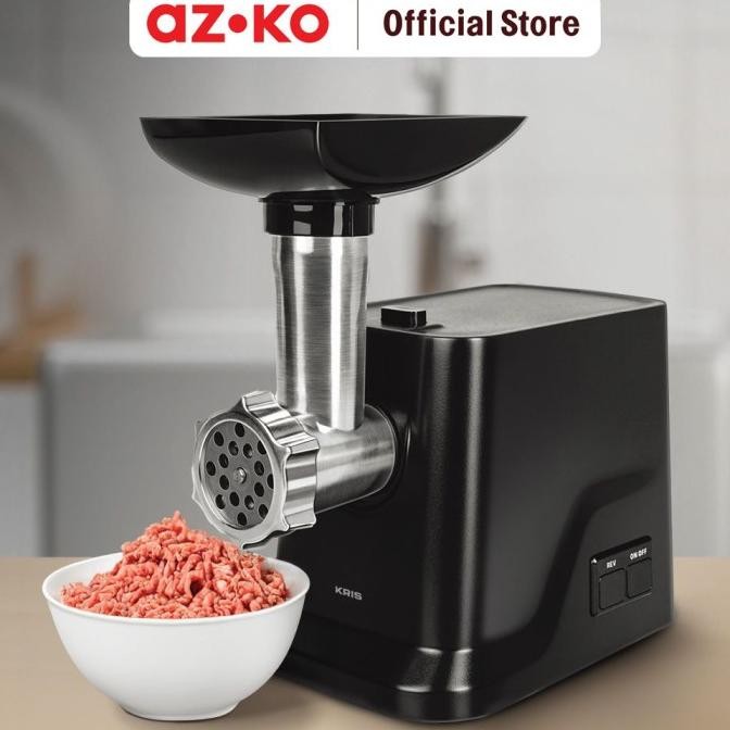 Grosir Azko Kris Alat Penggiling Daging 500 Watt - Hitam Meat Grinder Electric Perlengkapan Dapur Gi