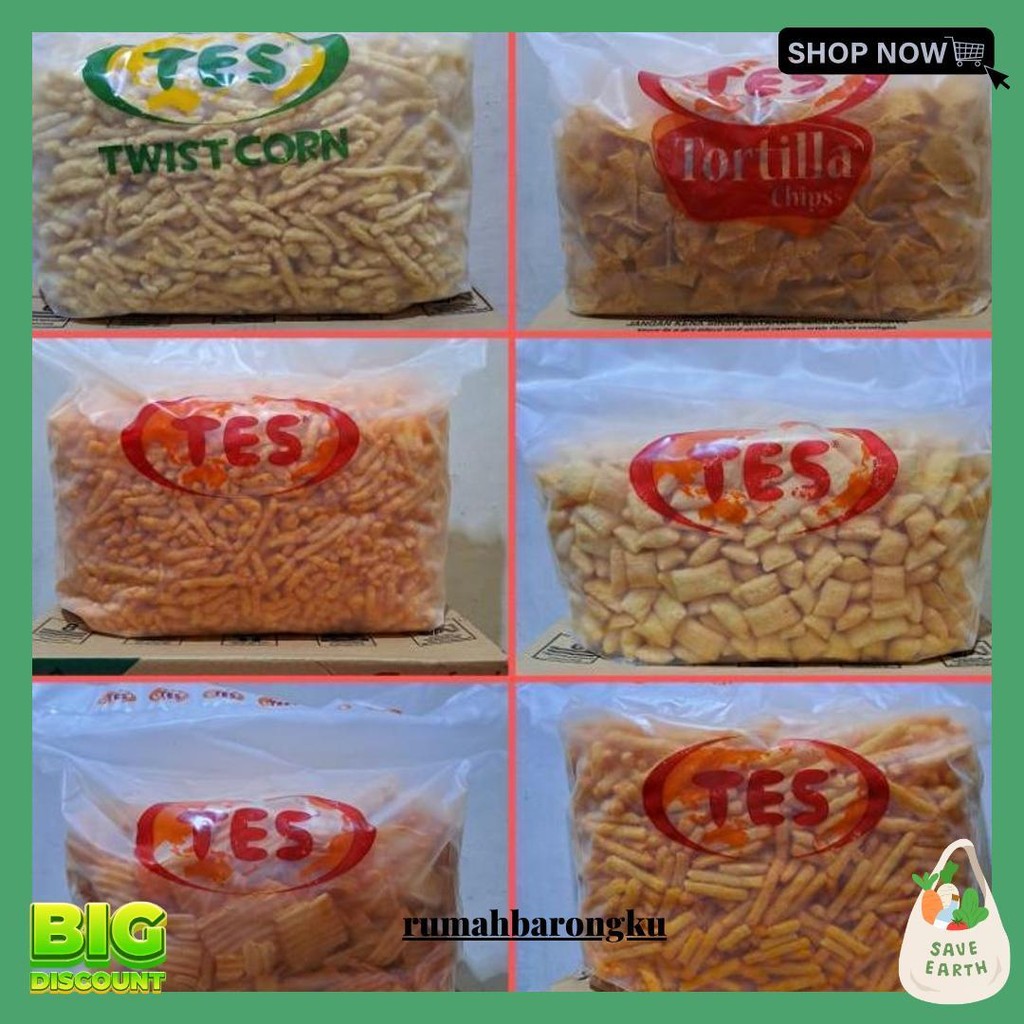 

Termurah!!!Singkong Balado Tes/Stik Balado Tes/Tortilla Tes/Bantal Keju Tes/Twist2 250 Gr Kemasan Repack Cod