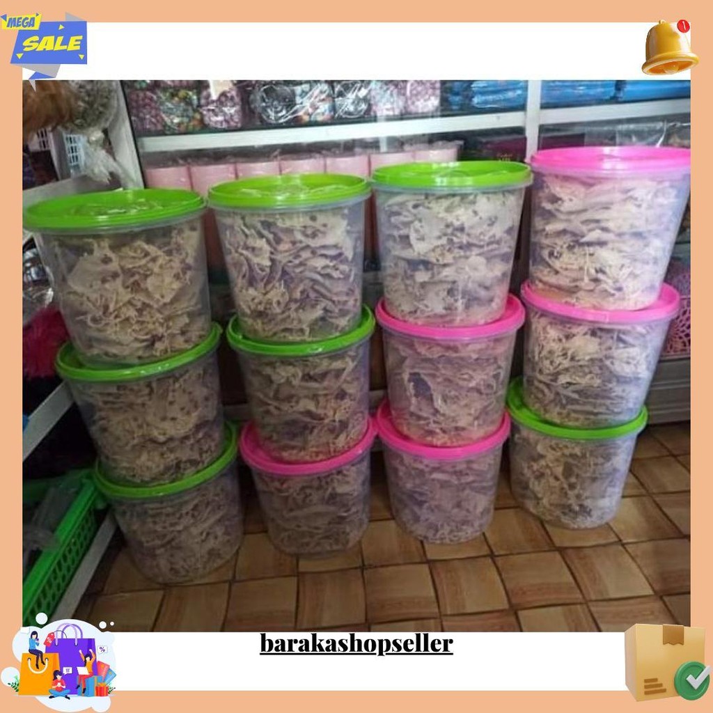 

Rempeyek Murah Rasa Waahh|Homemade||Aneka Peyek +Toples|500G Siap Kirim