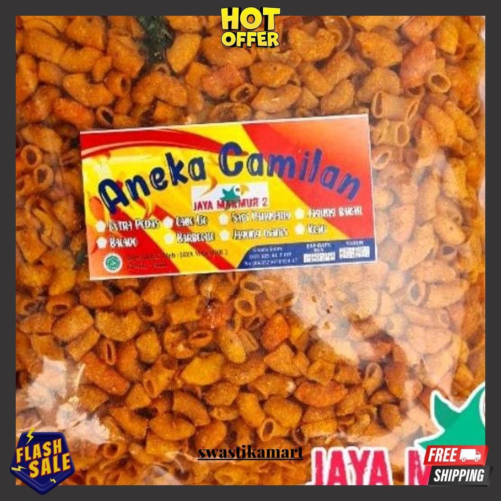 

1Kg- Makaroni Pipa Pedas Daun Jeruk Bisa Cod