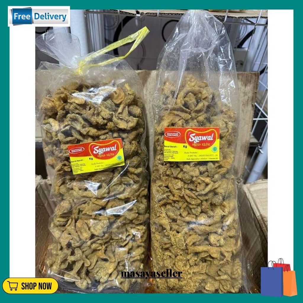 

Kripsus Ayam & Kulit Ayam Crispy Original - Pedas Berat 500Gram Cod