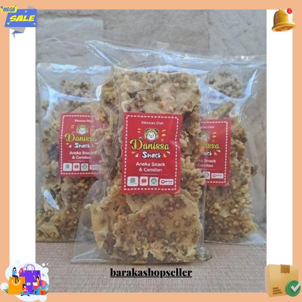 

Peyek Tumpi/Peyek Kacang Hijau 200 Gr Gratis Ongkir