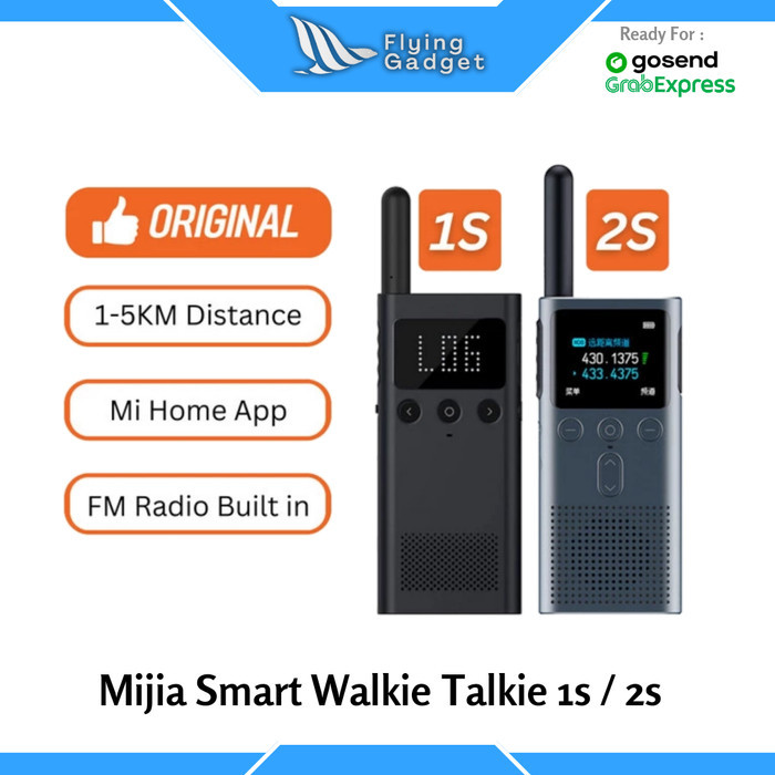Xiaomi Mijia Smart Walkie Talkie 2S / 1S FM Radio HT Intercom Original
