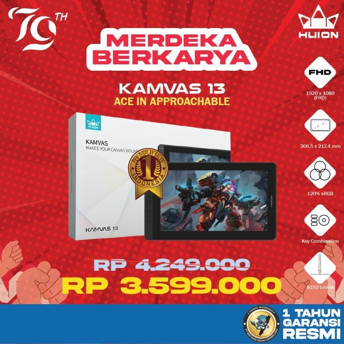 NEW HUION KAMVAS 13 PROMO