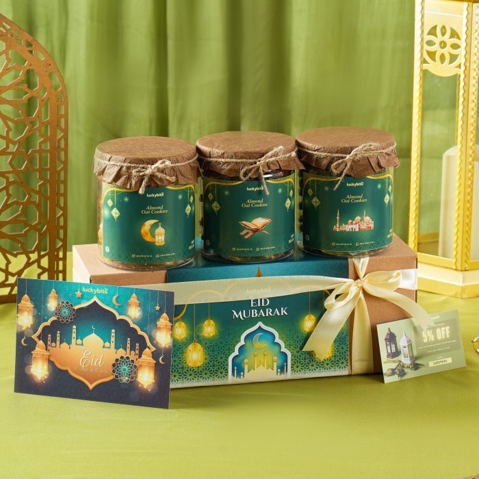 

New! Hampers Lebaran Idul Fitri / Parcel Lebaran Ramadhan - Cookies 3 Jar Idul Fitri