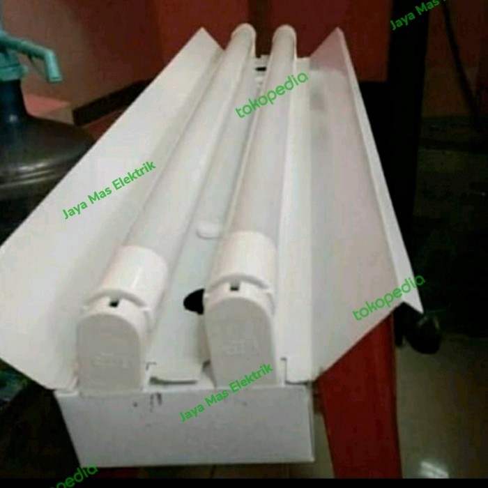 Kap Lampu Tko Set 2X36/2X16Watt+Lampu Tl Led Neon Philips 16Watt Isi2