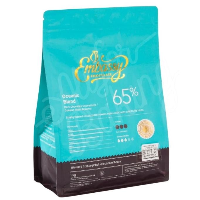 

Cokelat Couverture 65% Dark Embassy 2,5 Kg