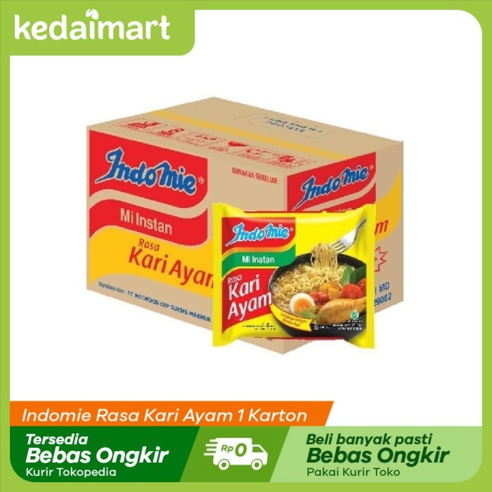 

PROMO MIE / PASTA / Indomie Rasa Kari Ayam 1 Karton NON COD