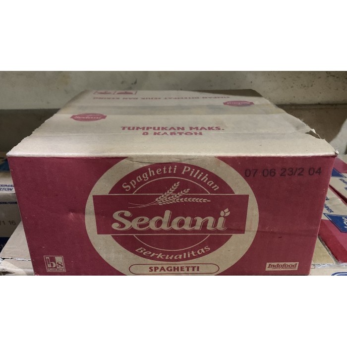 

PROMO MIE / PASTA / Sedani Spaghetti 1kg 1 Dus isi 10 packs NON COD