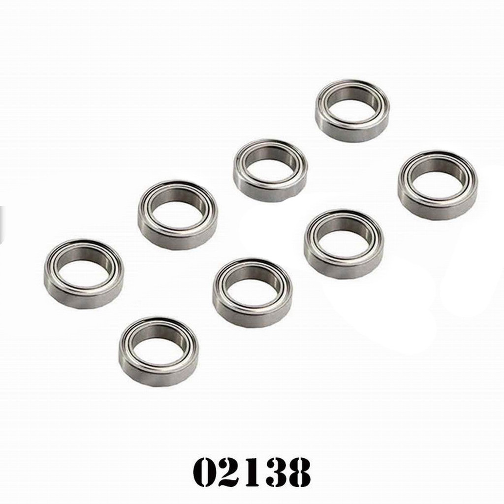 RAPEX 8Pcs 15x10x4 mm 02138 Roller Bearing Ball Bearing For 1/10 HSP Himoto RC Car