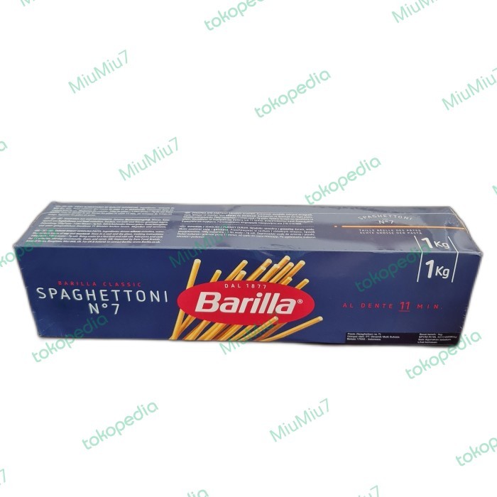 

PROMO MIE / PASTA / Barilla Pasta Spaghetti no. 7 size 1 kg NON COD