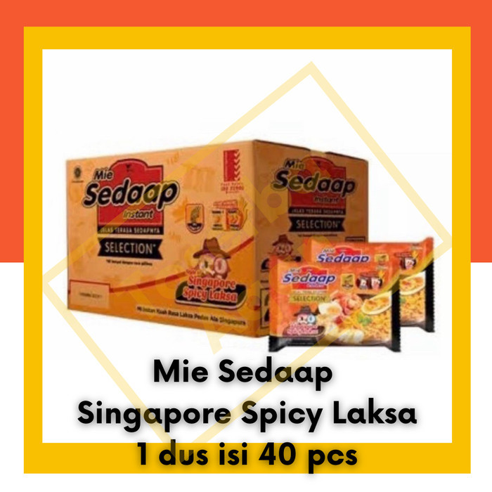 

PROMO MIE / PASTA / Mie Sedaap Singapore Spicy Laksa 1 Dus Box Karton isi 40pcs Mi Instan NON COD