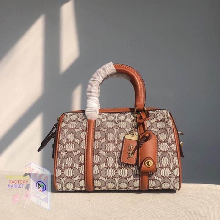 TAS Coah Ruby Satel 25 Signature Textile Jacquard Burnished Amb C8529