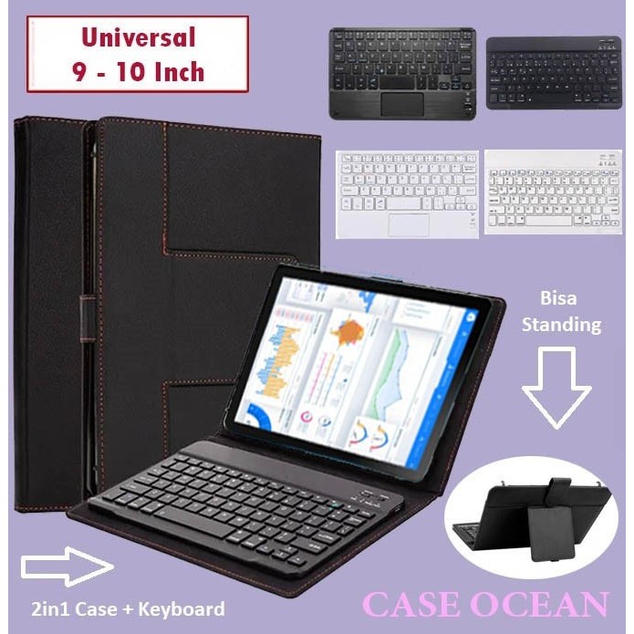 Advan Tab Sketsa 3 Flip Case Cover Keyboard Touchpad Bluetooth Casing