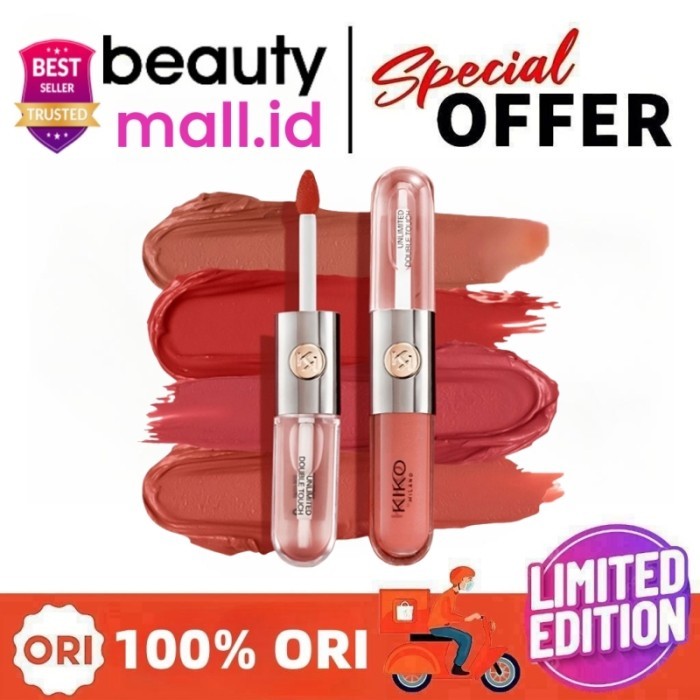 Baru Kiko Milano Unlimited Double Touch 6ml/Double Lip Tint/Lip Gloss/double lip glaze
