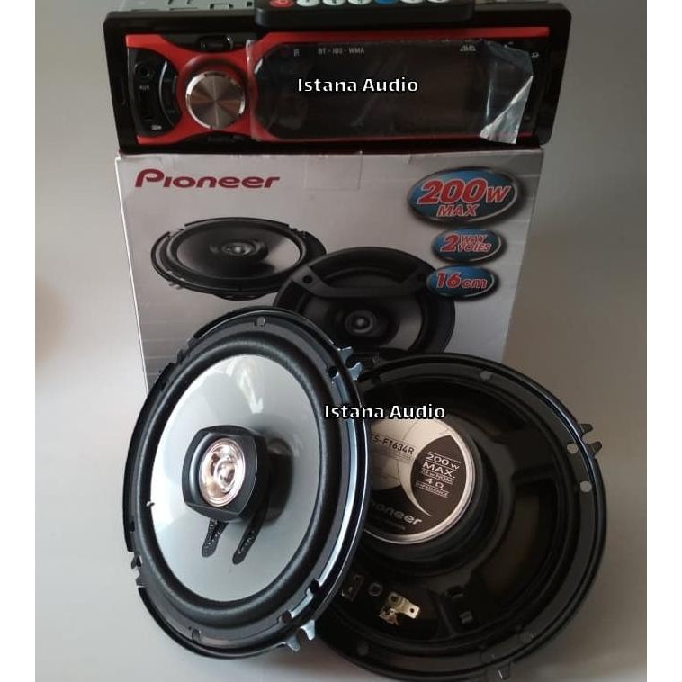 PAKETAN AUDIO SPEAKER PIONEER COAXIAL 6INCH DAN TAPE AVA BLUETOOTH Terlaris