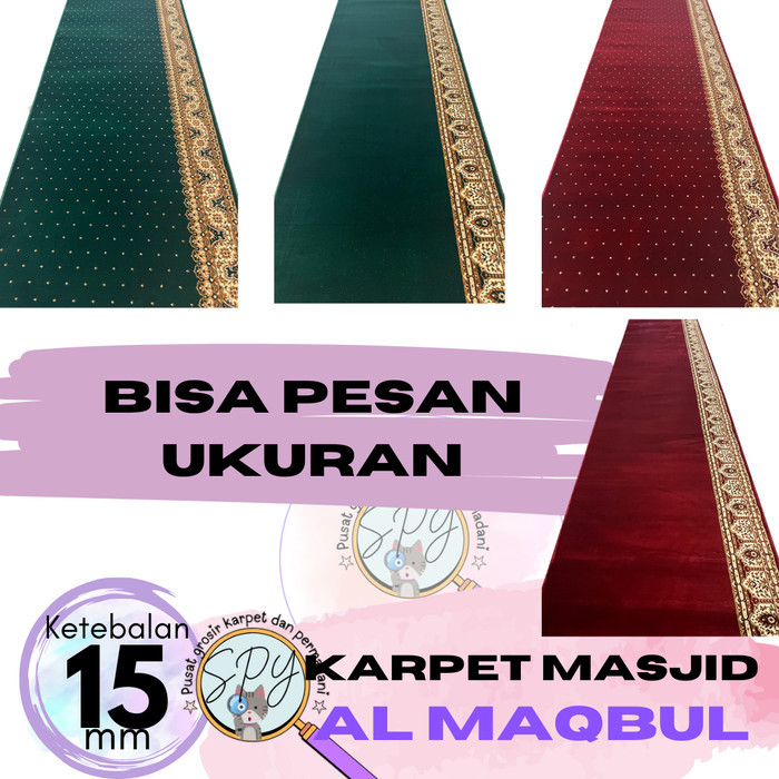 Karpet Masjid Al Maqbul MeteranTebal 15mm