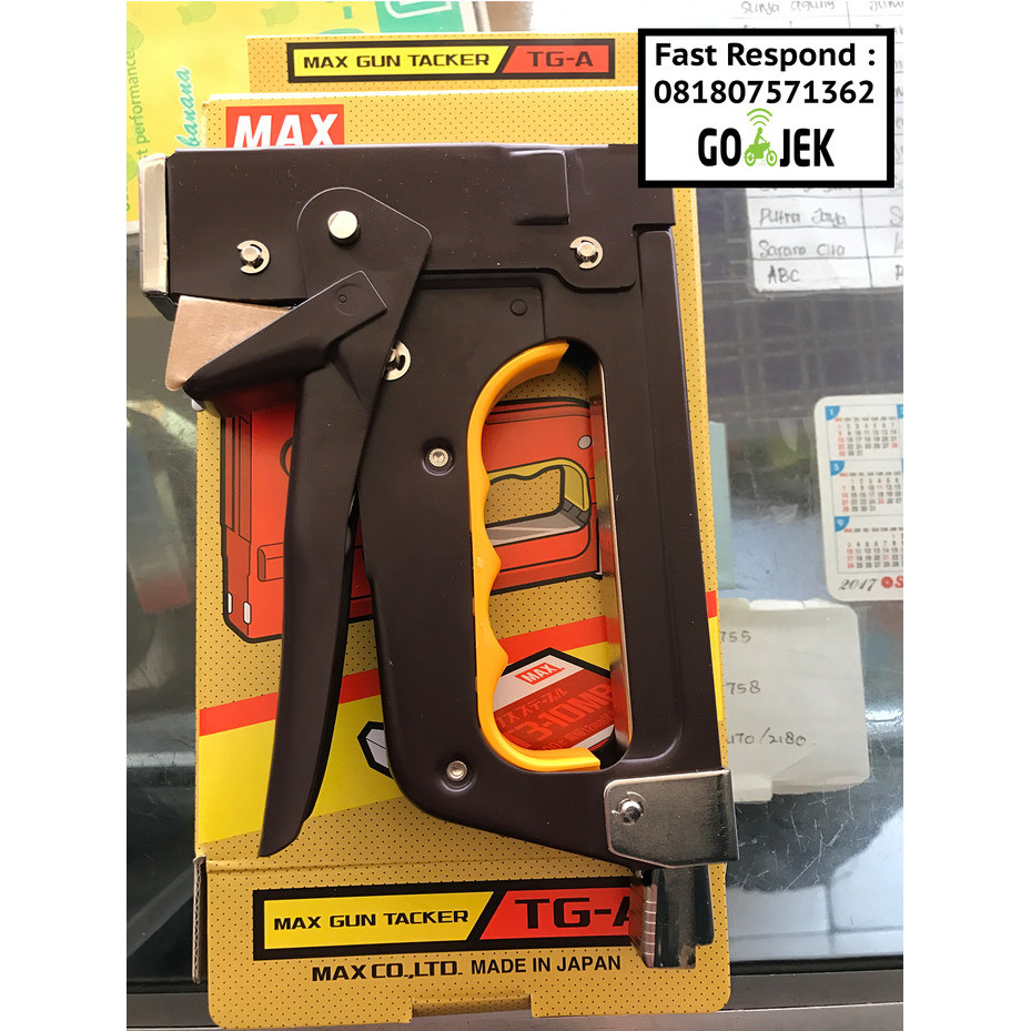 

GUN TACKER TGA MAX (JAPAN) STAPLER TEMBAK