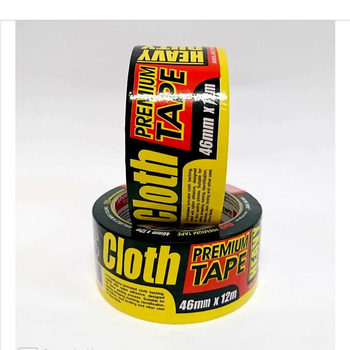 

(DUS) NACHI CLOTH TAPE LAKBAN KAIN 46 MM / 2 INCH X 12 METER MERAH