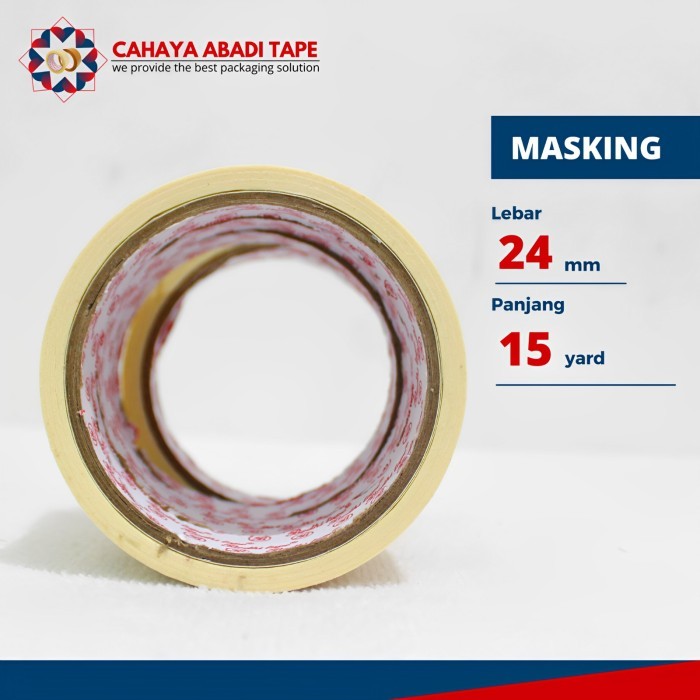 

LAKBAN KERTAS/MASKING TAPE BODHI 24MM/48MM X 15YARD PER DUS *HARGA PABRIK*