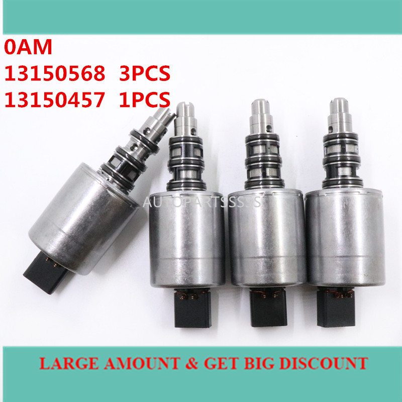 AERO 4Pcs 13150568 13150457 Original 0AM OAM DSG DQ200 Vapor Canister Purge Valve Solenoid Kit For V