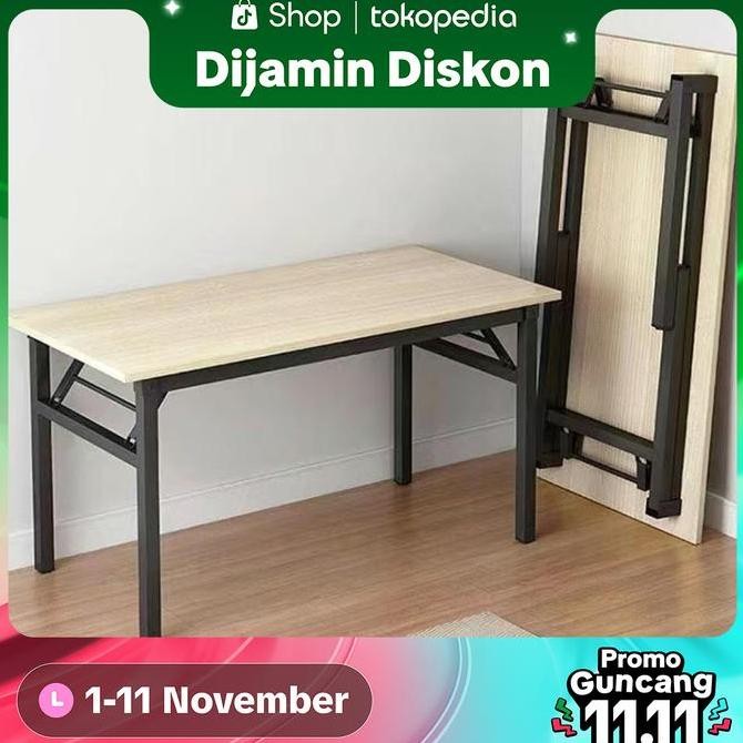 Ak [Cod] Flipper Table Meja Makan Lipat Set Koper Camping Outdoor Portable Meja Lipat Meja Lipat Bel
