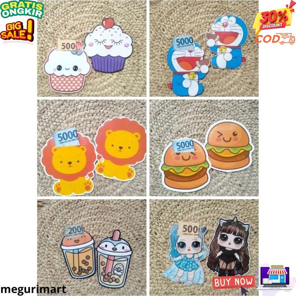 

Amplop Karakter 3D ( 1 Pack Isi 10 Pcs) Bisa Untuk Lebaran ,Imlek,Natal ,Dll D Best Seller