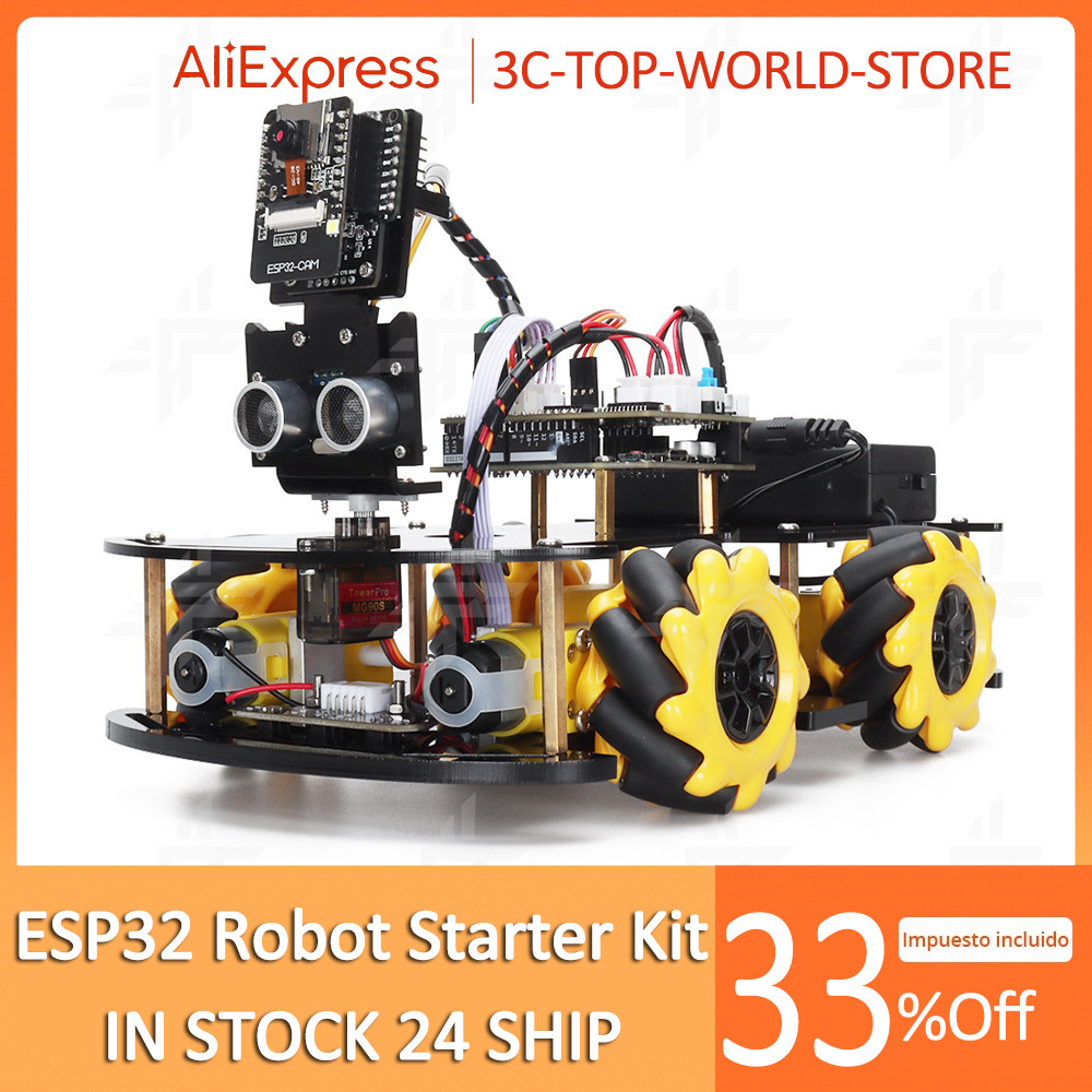 SINARJAYYA ESP32 Cam Robot Starter Kit For Arduino Programming Codes Learning Develop Skill Full Ver
