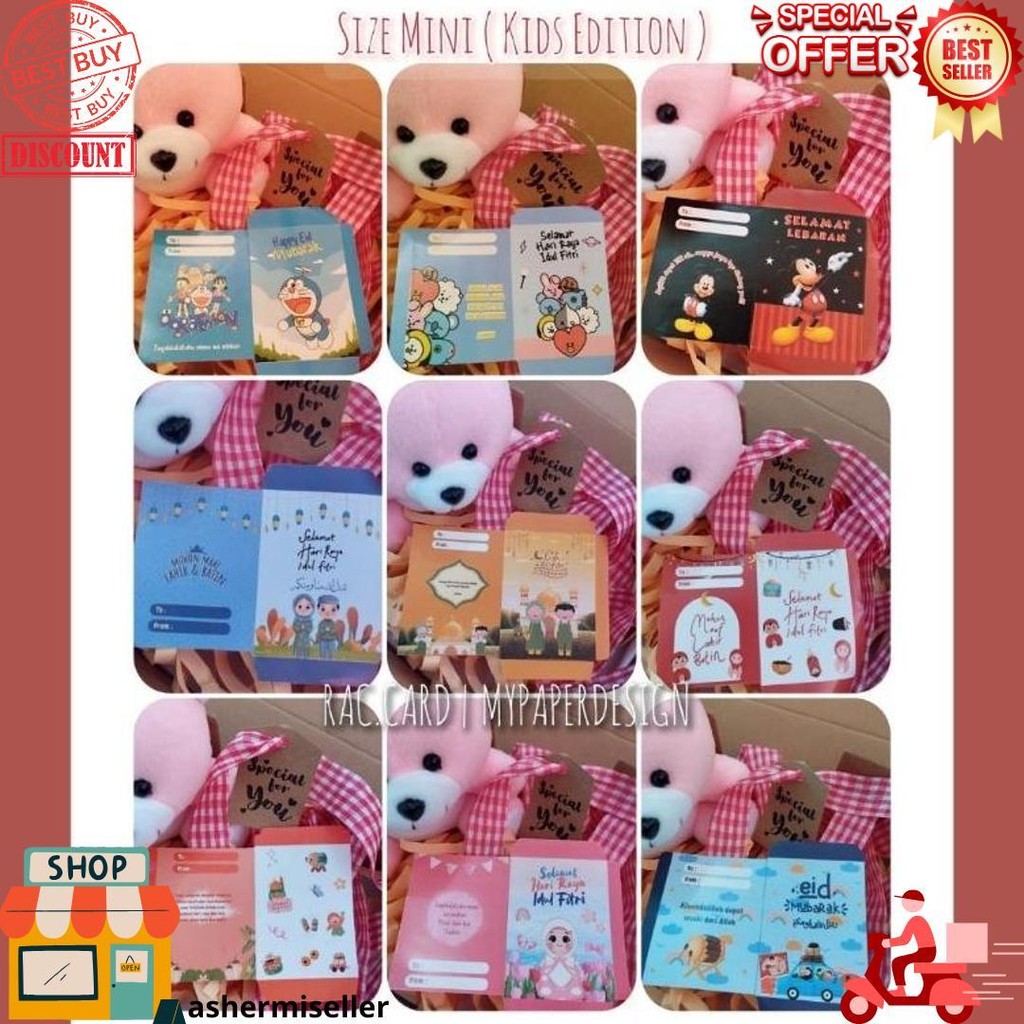

(Lembaran Isi 100 Pcs) Bisa Pilih Motif Promo Amplop Lebaran Lembaran Free Plastik D Gratis Ongkir