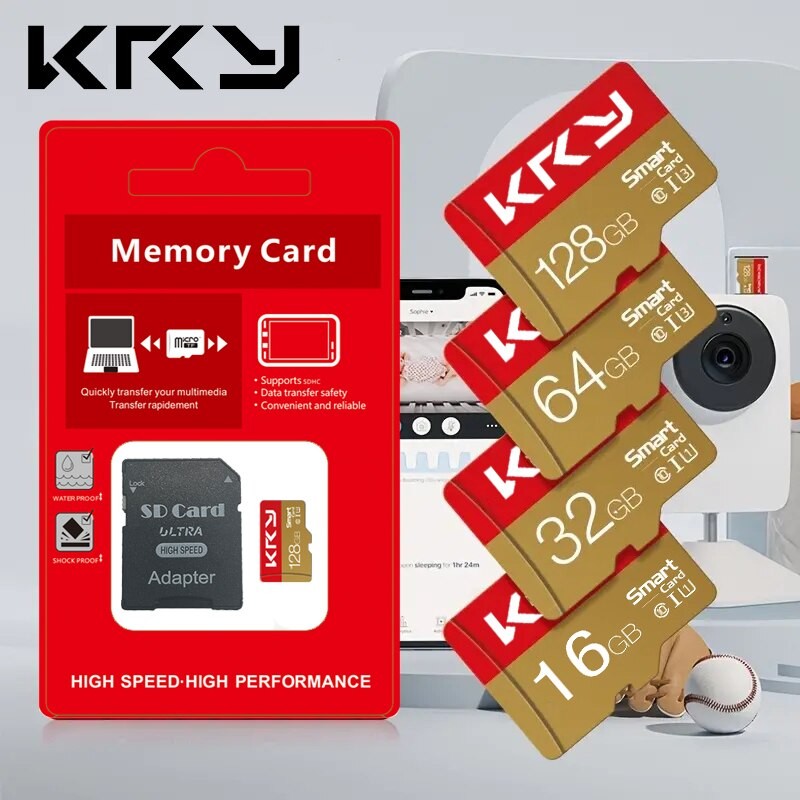 SINARJAYYA Micro Memory SD Card U3 32GB 64GB 128GB SD Card SD/TF Flash Card 128GB 64GB U3 Class 10 3