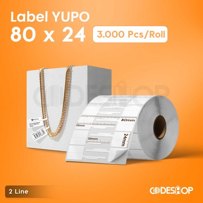 

Sale Label Barcode Yupo 80 X 24 Core 1" Isi 3.000 Untuk Toko Emas