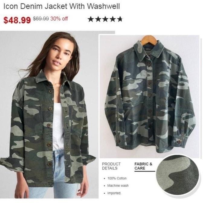 Promo Jaket Parka Wanita Gap