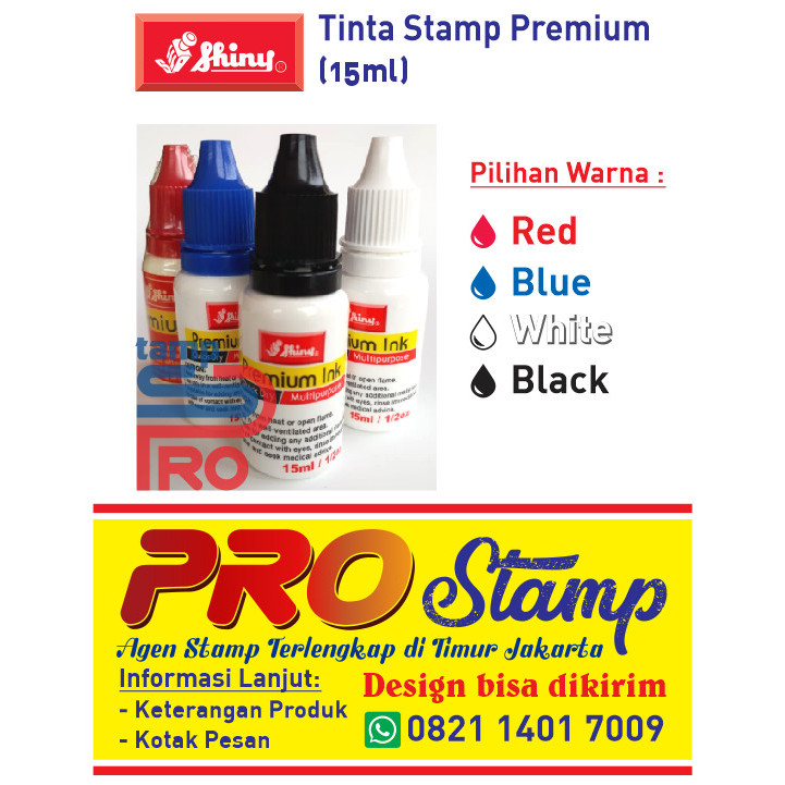 

Tinta Premium / Permanent / Tahan Air / Anti Luntur Shiny 15Ml
