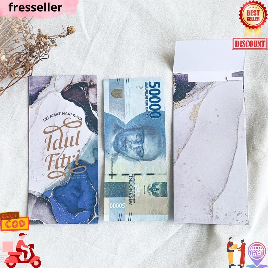 

[Ukuran Uang] 20Pcs Amplop Lebaran Premium / Amplop Idul Fitri Bahan Tebal D Cod