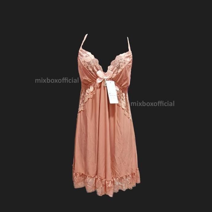 

Mixbox Daster Lace Lingerie Spandex Sutra Dress Non Trawang All Size - Diana Original