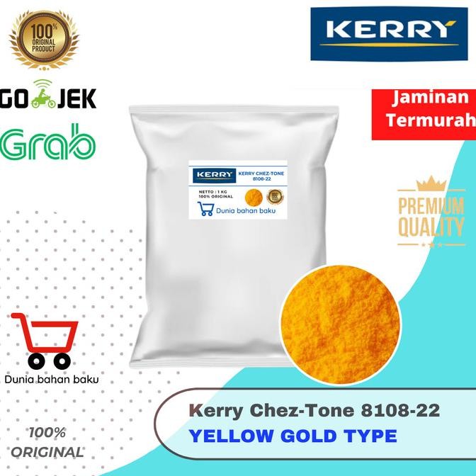 

SIAP KIRIM KEJU BUBUK KERRY CHEZTONE 8108-22 PREMIUM YELLOW GOLD CHEESE POWDER 500 G / 1 KG | 100% ASLI | REPACK ALUFOIL