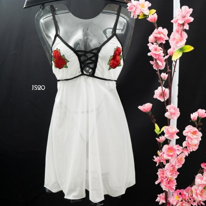 

Mini Dress Big Size Lingerie Wanita Fit To Xxxl Hitam Premium Js20B Original