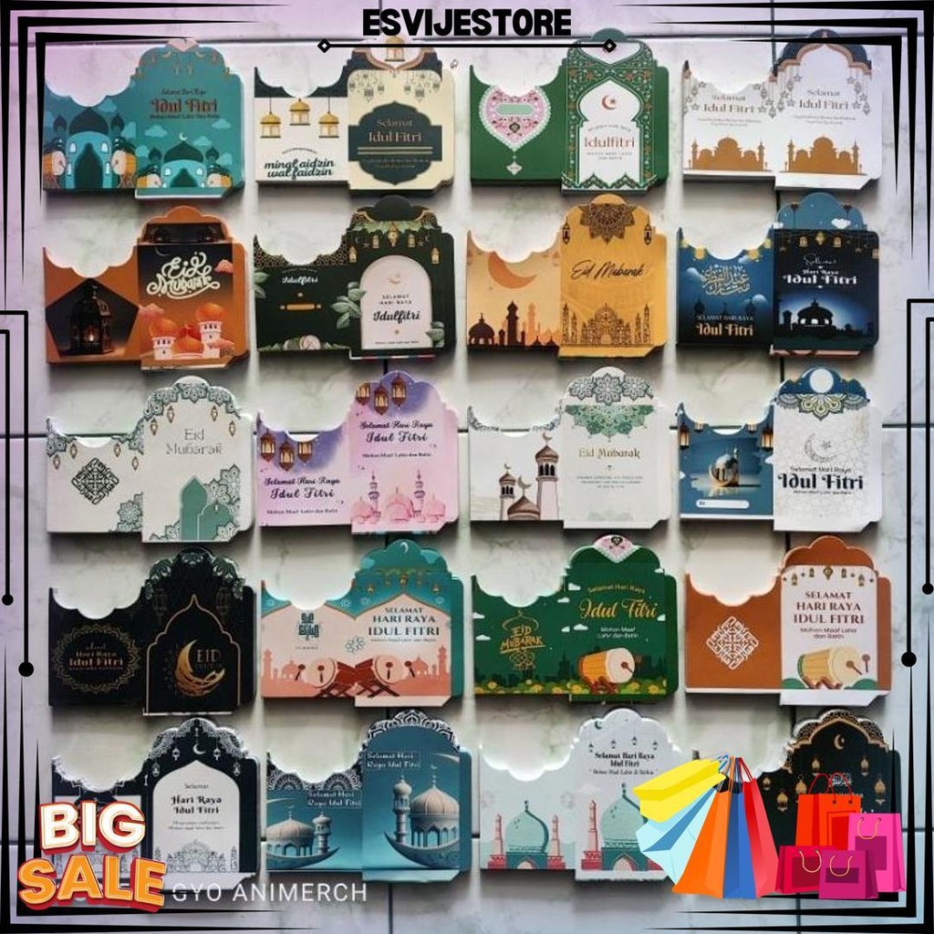 

1Kg Dapat 1000 Lembar Amplop Lebaran 2025 Medium Lengkung D Termurah