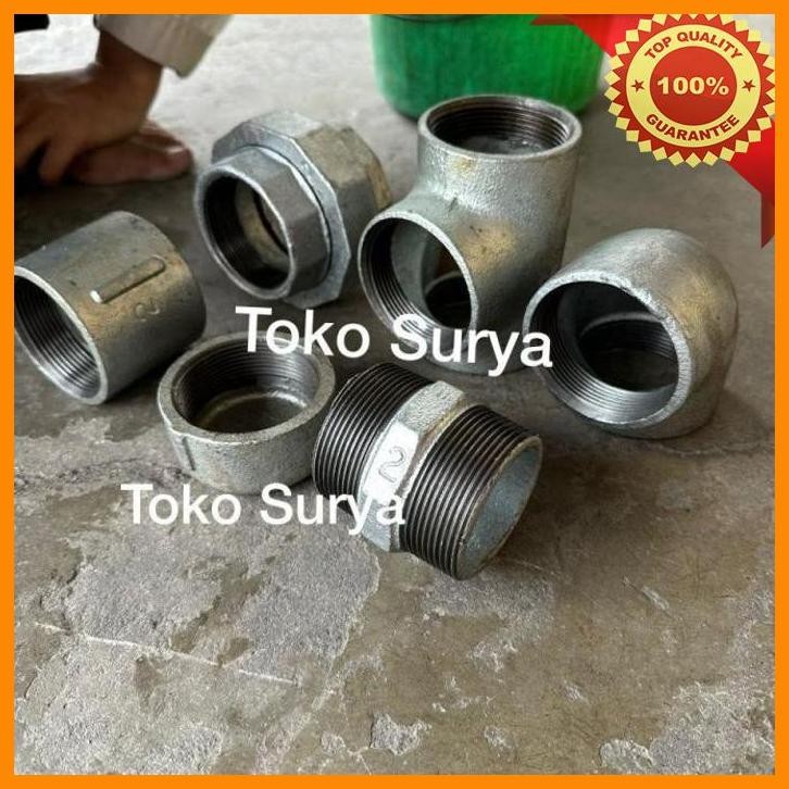 [SMM] SAMBUNGAN BESI 1 INCH KENI 1" TEE 1" SOK 1" WATERMOR 1" DOUBLE NEPEL BESI 1" SOK BESI 1 KENI B
