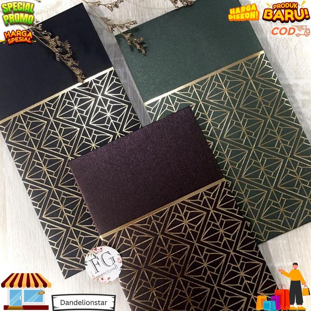 

Amplop Angpau 5Pcs Money Envelope Geometry Gold By Fgpaper D Best Seller