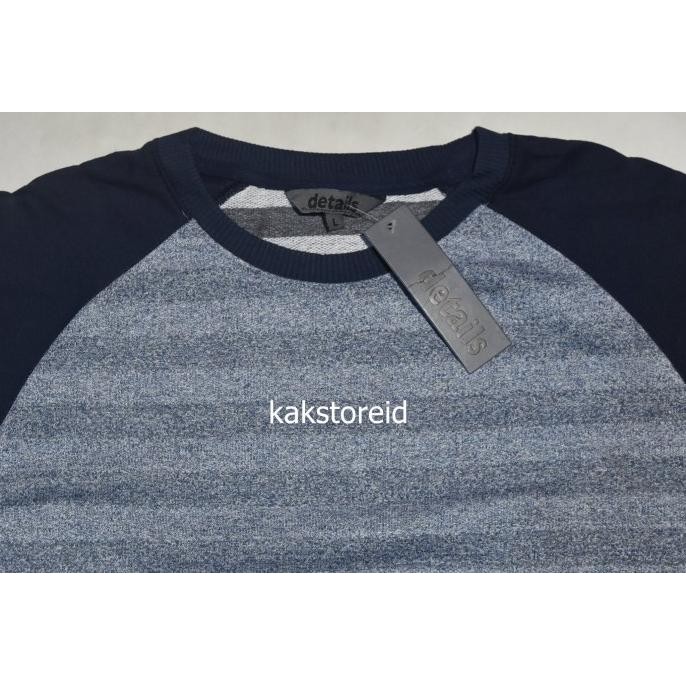 Sale Sweater Pria Details Navy Sdp 08 Original & Real Picture