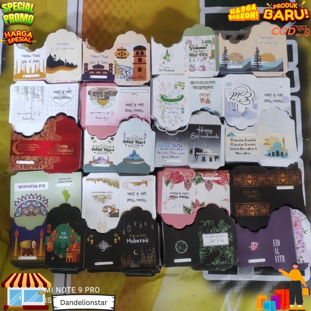 

[ 1Kg Isi 1000 Lembar]Amplop Lebaran Ukuran Medium 7X11,5 (Bisa Cod) D Cod