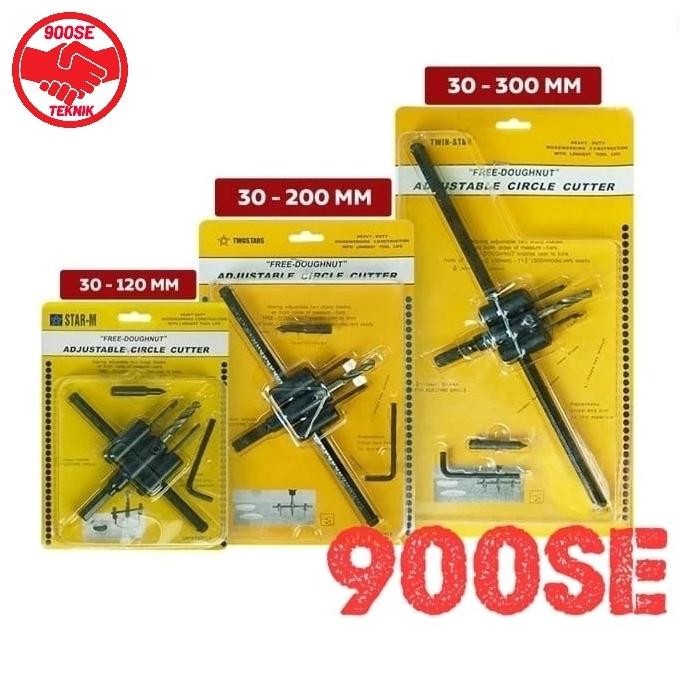 

SIAP KIRIM ADJUSTABLE HOLE CUTTER | CIRCLE HOLE SAW | 30 120 200 300 MM | MATA BOR JANGKA KAYU |