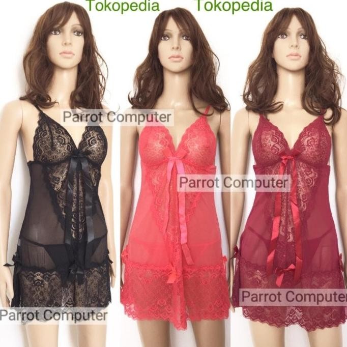 

Sexy Lingerie Seksi 1125 Lingeri Wanita Transparan Seserahan Nikah Big Original