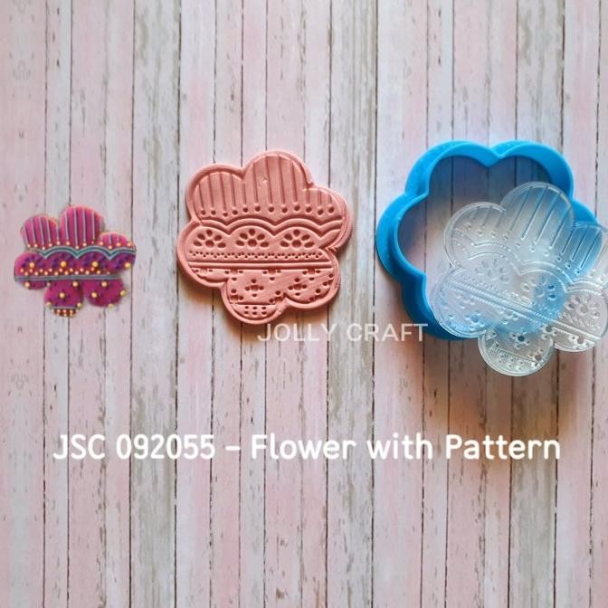 

SIAP KIRIM COOKIE CUTTER FLOWER WITH PATTERN SIZE 6 CM