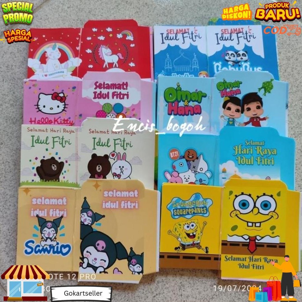 

Pilih Motif - 100 Lembar Amplop Mini Karakter D Terlaris